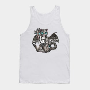 Chimera Cubs: Clouded Leopard (Silver) Tank Top